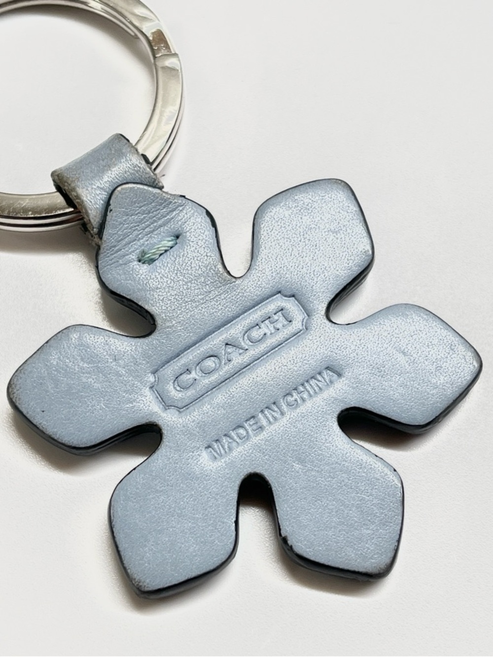 Coach Vintage Snowflake Leather Key Fob Vintage EUC - Picture 5 of 5